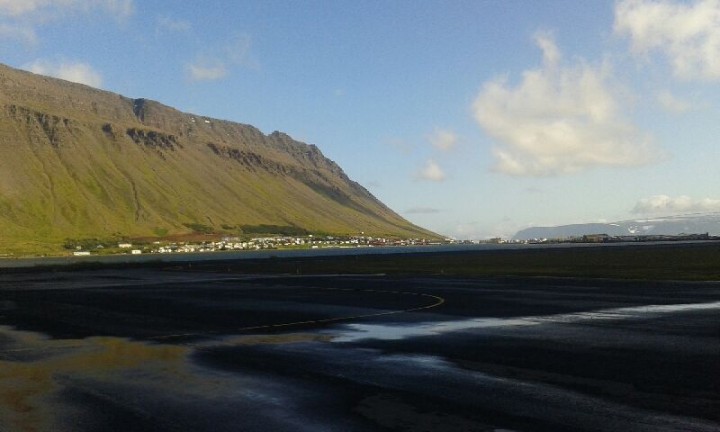17 sierpnia - Doleciałem do Isafjordur. OK.